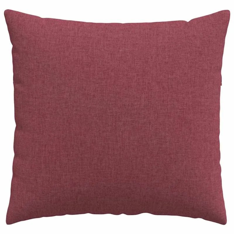 Sofa Pagalvės 2 pcs Vyno raudona 50 x 50 cm audinys