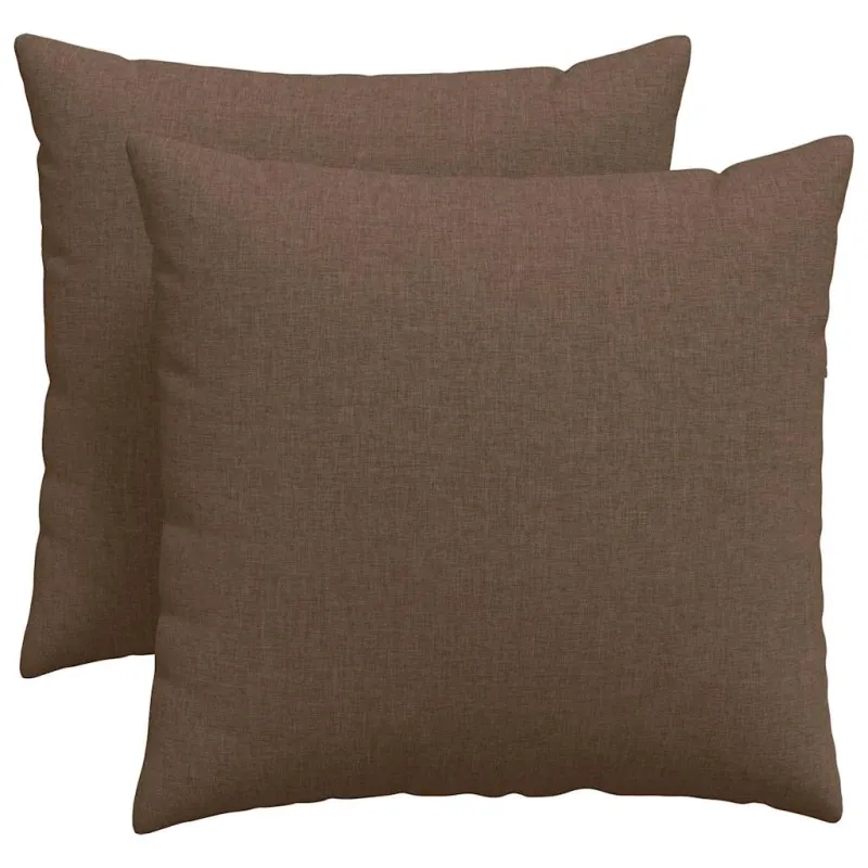 Sofa Pagalvės 2 pcs Ruda 50 x 50 cm audinys