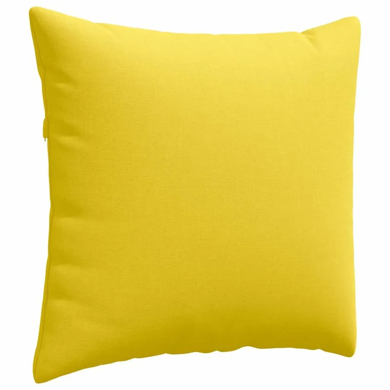 Sofa Pagalvės 2 pcs Šviesi geltona 50 x 50 cm audinys