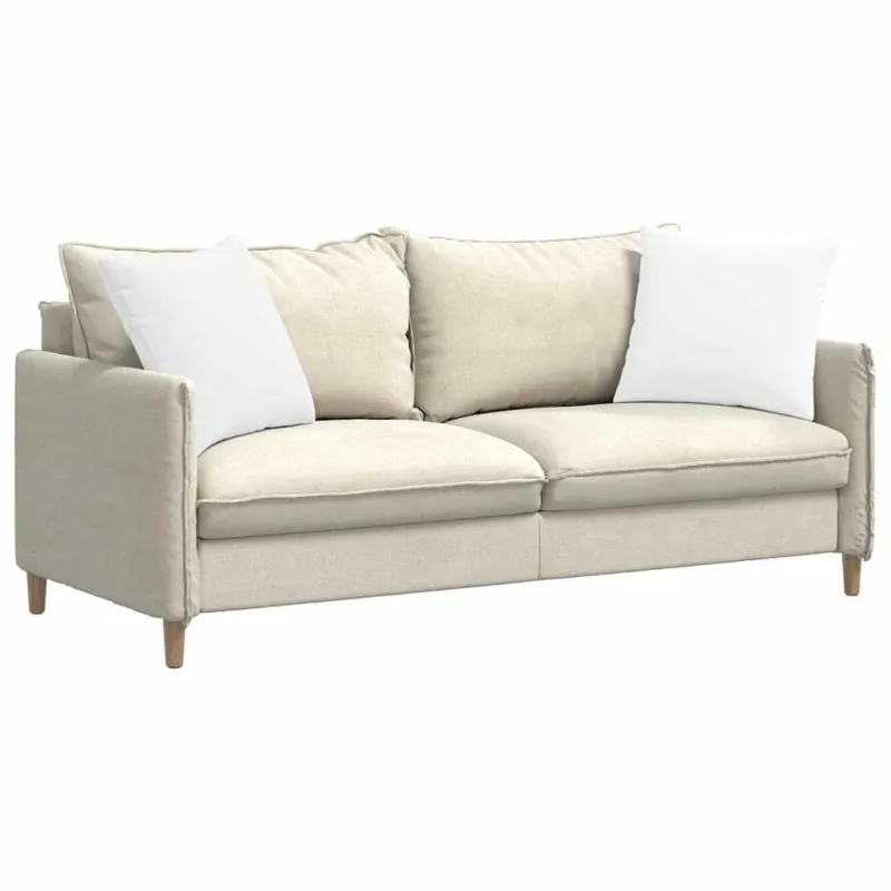 Sofa Pagalvės 2 pcs Balta 50 x 50 cm audinys