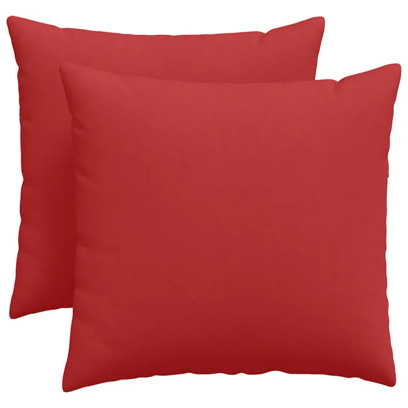 Sofa Pagalvės 2 pcs Raudona 50 x 50 cm audinys