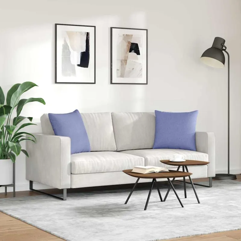 Sofa Pagalvės 2 pcs Džinsinės mėlynos 50 x 50 cm audinys