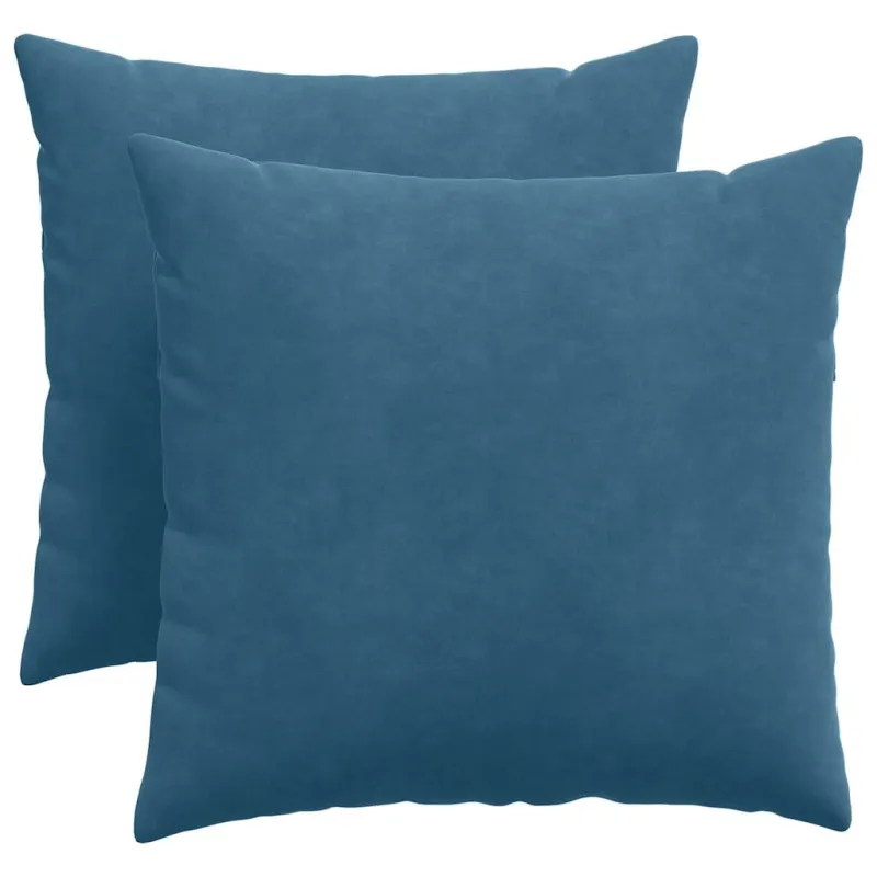 Sofa Pagalvės 2 pcs Mėlyna 50 x 50 cm Kordūrinis audinys