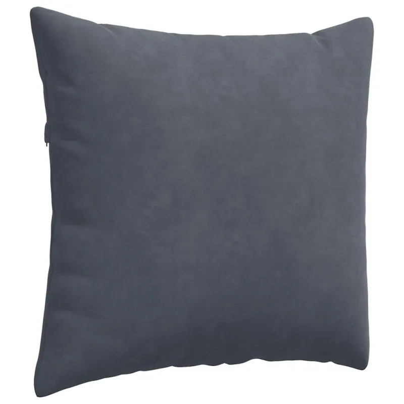 Sofa Pagalvės 2 pcs Tamsiai pilka 50 x 50 cm Kordūrinis audinys