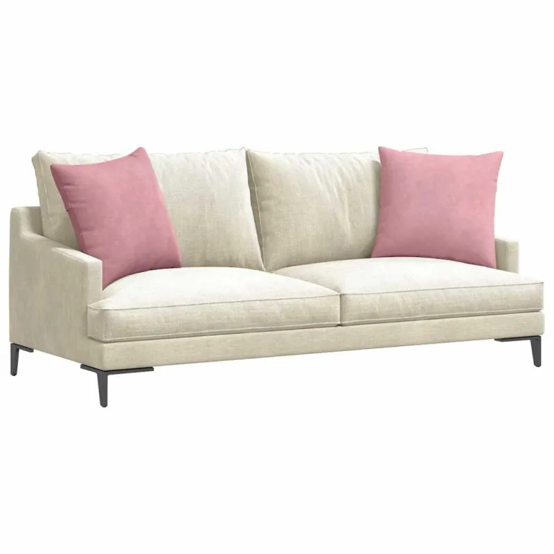 Sofa Pagalvės 2 pcs Rožinė 50 x 50 cm Kordūrinis audinys