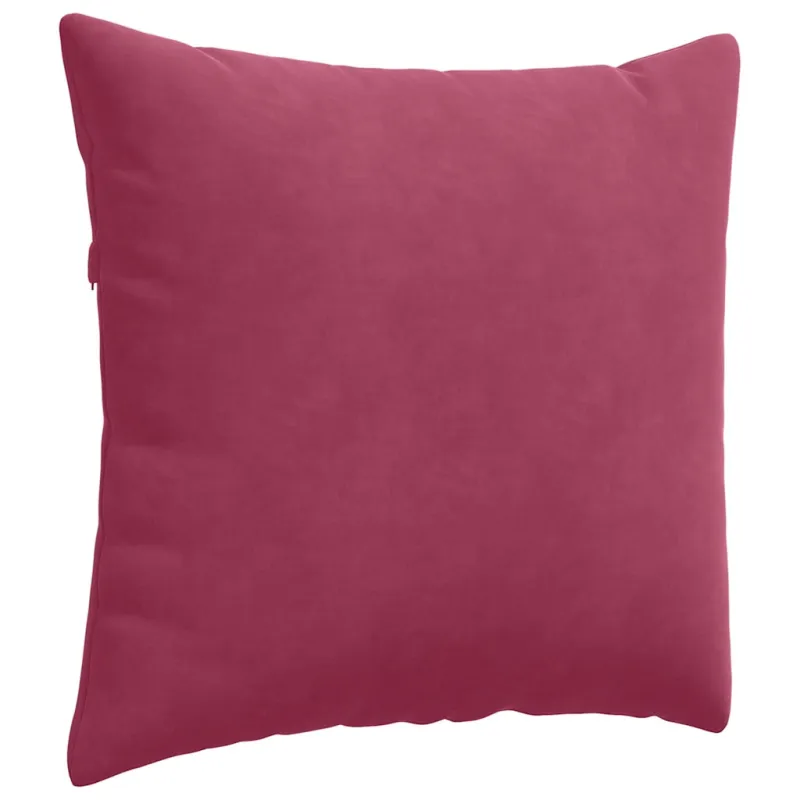 Sofa Pagalvės 2 pcs Vyno raudona 50 x 50 cm Kordūrinis audinys