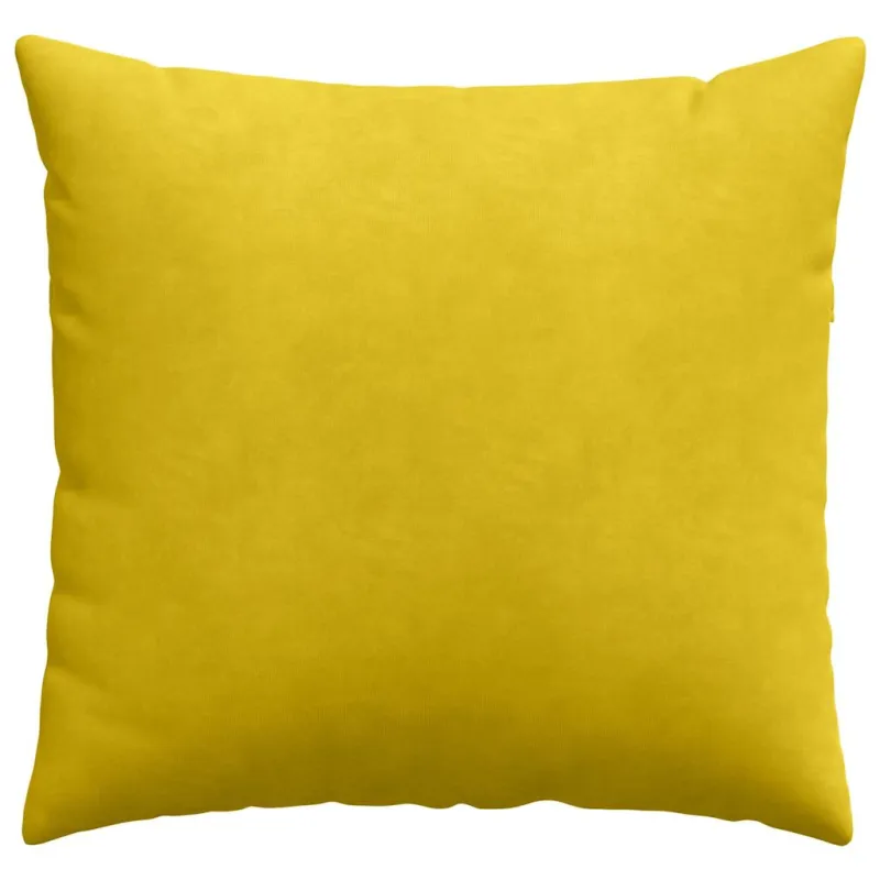Sofa Pagalvės 2 pcs Geltona 50 x 50 cm Kordūrinis audinys