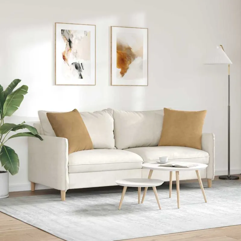 Sofa Pagalvės 2 pcs Ruda 50 x 50 cm Kordūrinis audinys