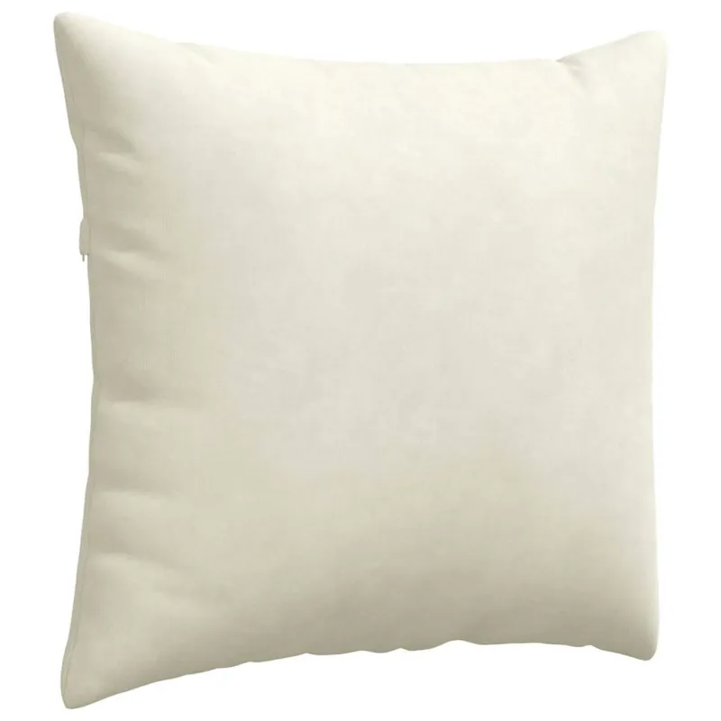 Sofa Pagalvės 2 pcs Kreminė 50 x 50 cm Kordūrinis audinys