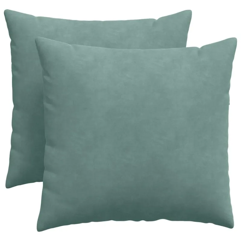 Sofa Pagalvės 2 pcs Jūrinė žalia 50 x 50 cm Kordūrinis audinys