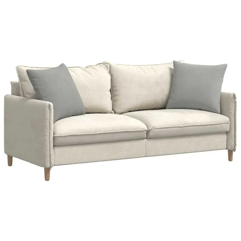 Sofa Pagalvės 2 pcs Šviesiai pilka 50 x 50 cm audinys