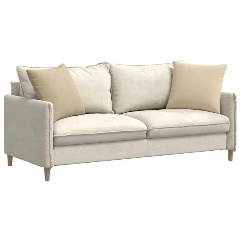 Sofa Pagalvės 2 pcs Kreminė 50 x 50 cm audinys