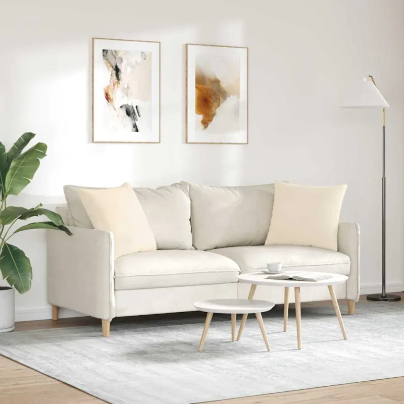 Sofa Pagalvės 2 pcs Smėlio 50 x 50 cm audinys