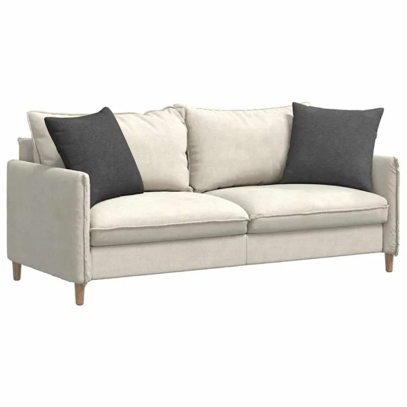 Sofa Pagalvės 2 pcs Tamsiai pilka 50 x 50 cm Kordūrinis audinys