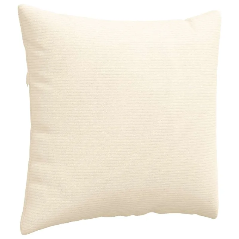 Sofa Pagalvės 2 pcs Kreminė 50 x 50 cm Kordūrinis audinys