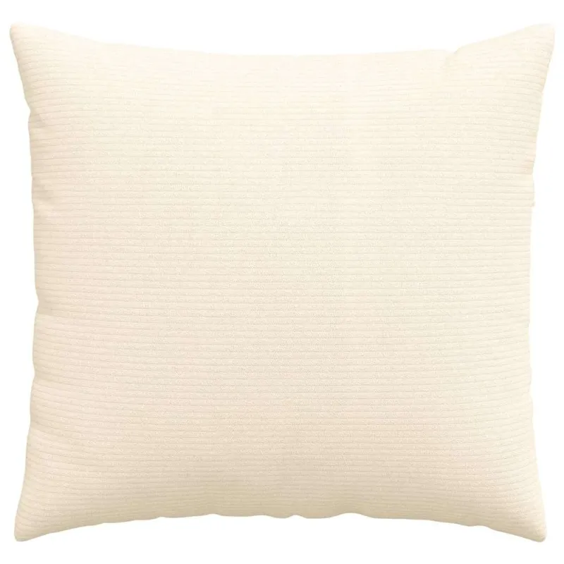 Sofa Pagalvės 2 pcs Kreminė 50 x 50 cm Kordūrinis audinys