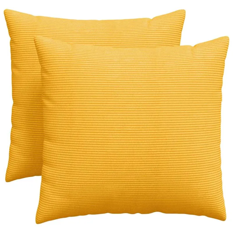 Sofa Pagalvės 2 pcs Šviesi geltona 50 x 50 cm