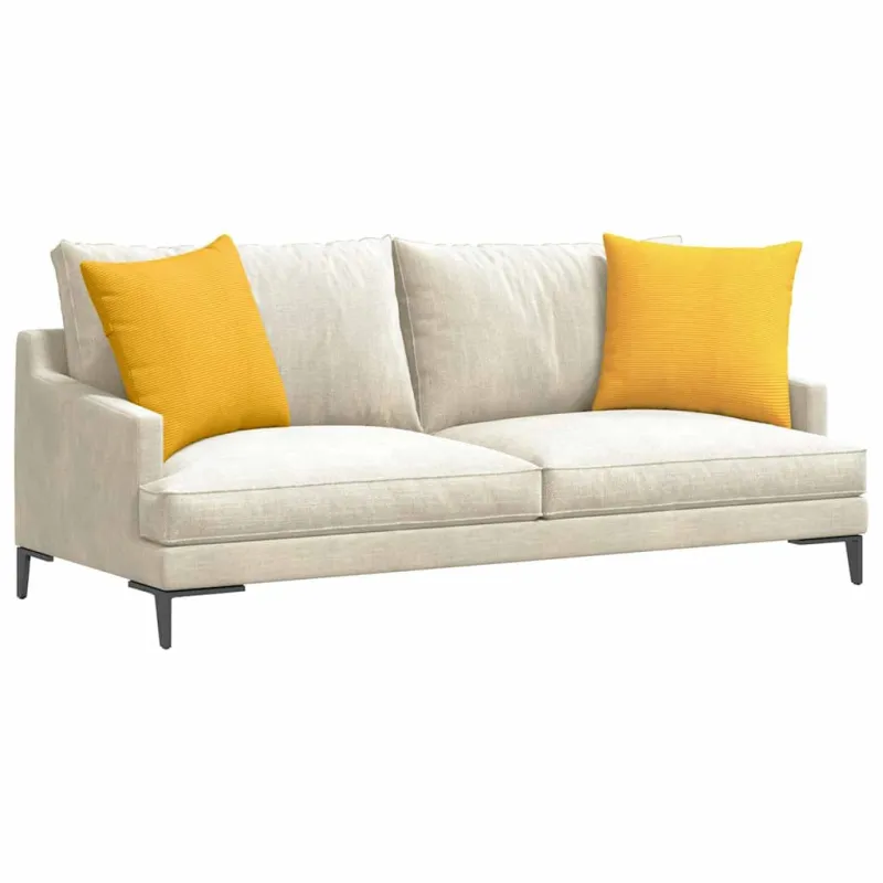 Sofa Pagalvės 2 pcs Šviesi geltona 50 x 50 cm