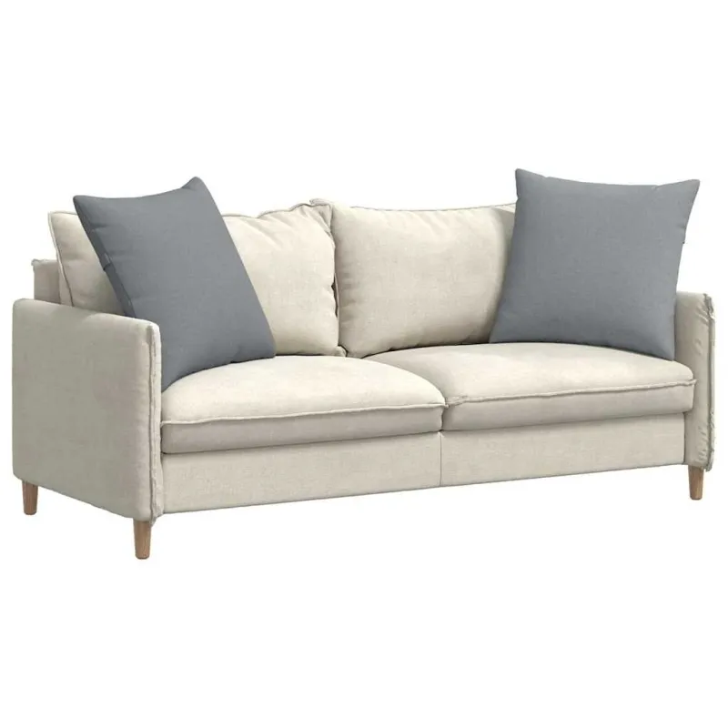 Sofa Pagalvės 2 pcs Šviesiai pilka 60 x 60 cm audinys