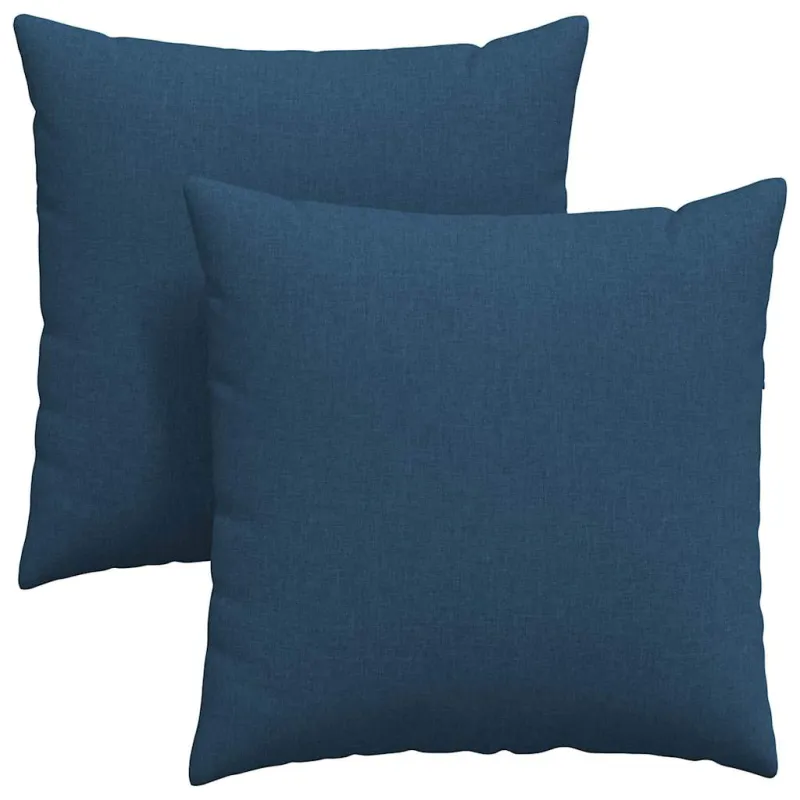 Sofa Pagalvės 2 pcs Mėlyna 60 x 60 cm audinys
