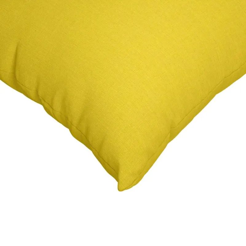 Sofa Pagalvės 2 pcs Šviesi geltona 60 x 60 cm audinys