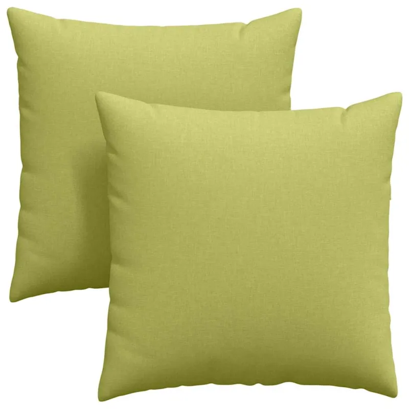 Sofa Pagalvės 2 pcs Šviesiai žalia 60 x 60 cm audinys