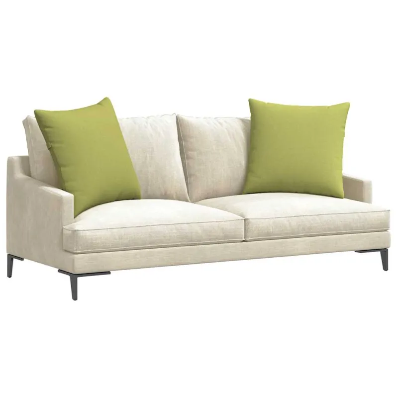 Sofa Pagalvės 2 pcs Šviesiai žalia 60 x 60 cm audinys