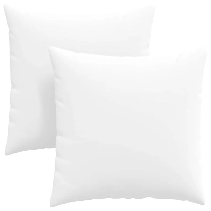 Sofa Pagalvės 2 pcs Balta 60 x 60 cm audinys
