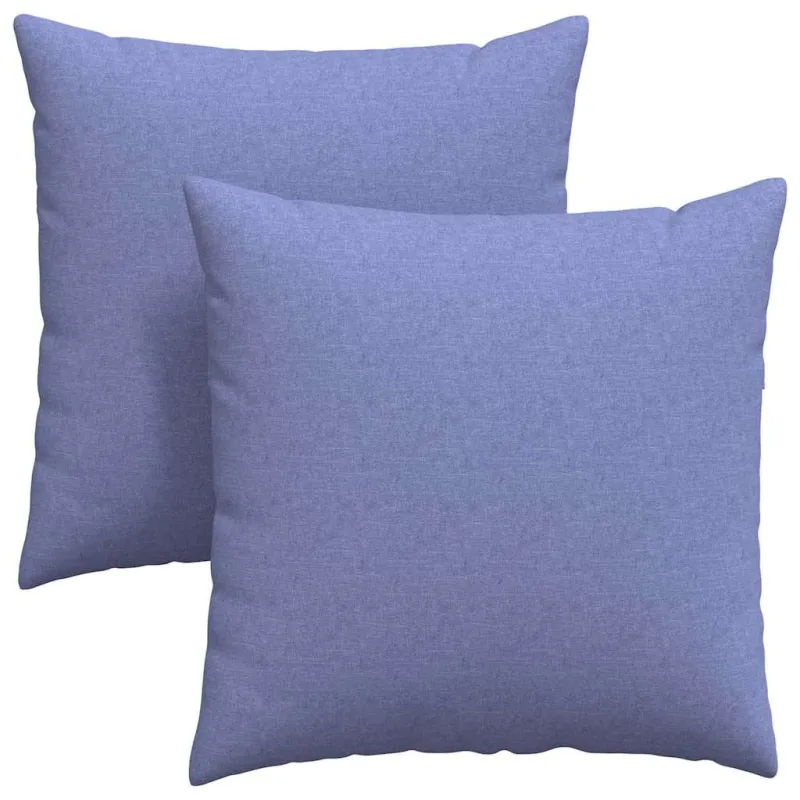 Sofa Pagalvės 2 pcs Džinsinės mėlynos 60 x 60 cm audinys