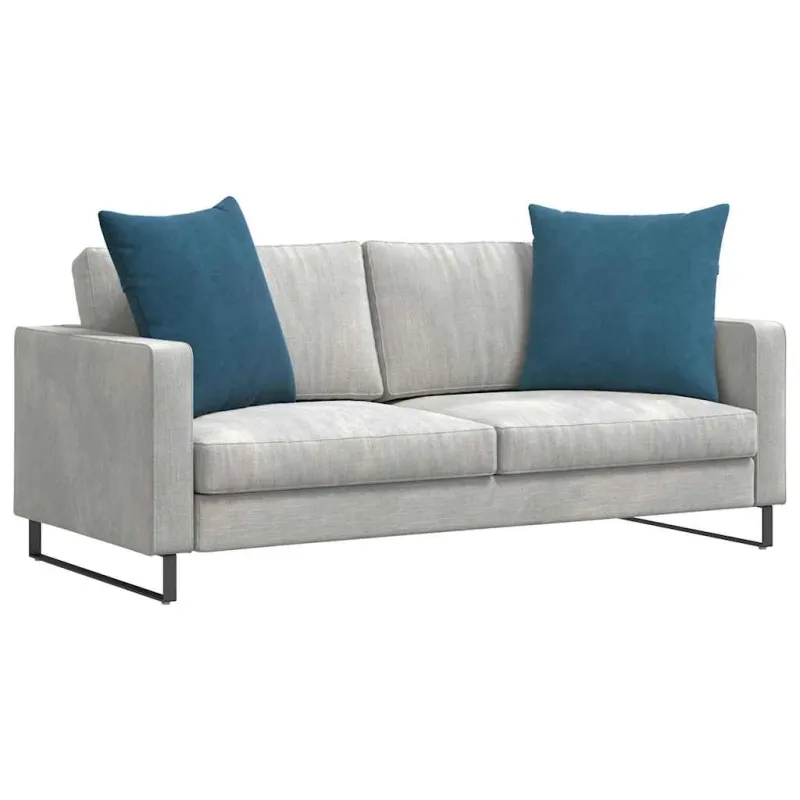 Sofa Pagalvės 2 pcs Mėlyna 60 x 60 cm Kordūrinis audinys