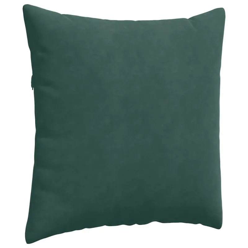 Sofa Pagalvės 2 pcs Tamsiai žalia 60 x 60 cm Kordūrinis audinys