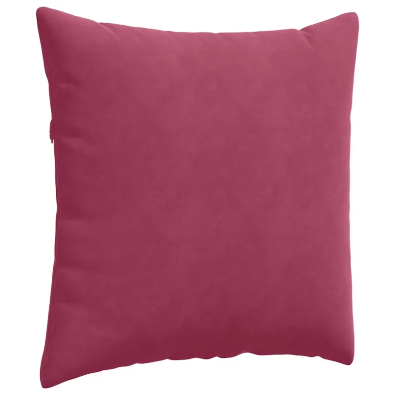Sofa Pagalvės 2 pcs Vyno raudona 60 x 60 cm Kordūrinis audinys