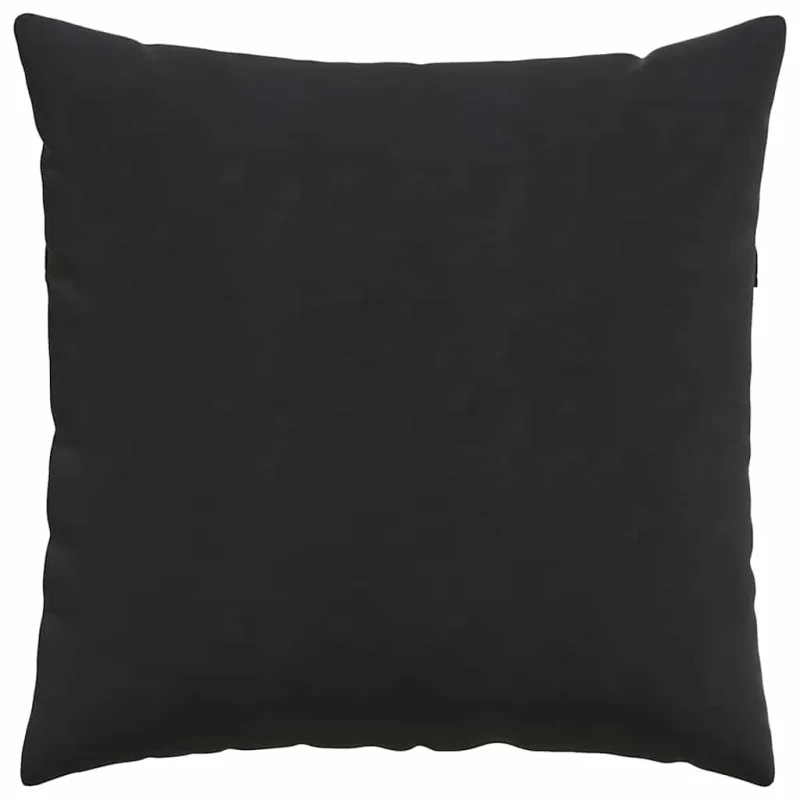 Sofa Pagalvės 2 pcs Juoda 60 x 60 cm Kordūrinis audinys