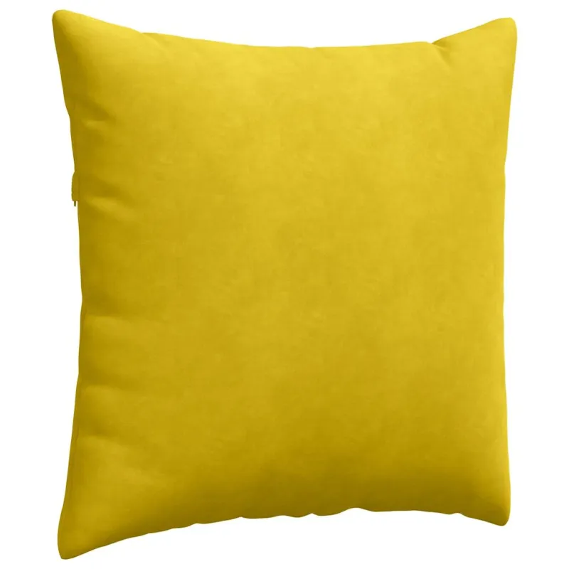 Sofa Pagalvės 2 pcs Geltona 60 x 60 cm Kordūrinis audinys