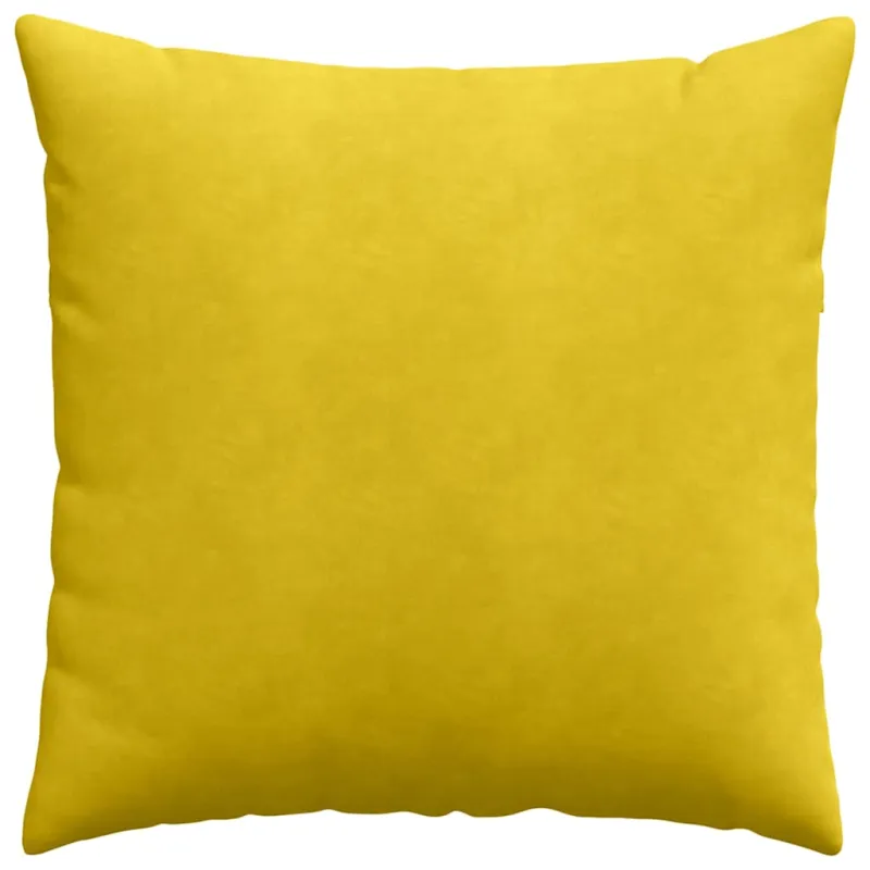 Sofa Pagalvės 2 pcs Geltona 60 x 60 cm Kordūrinis audinys