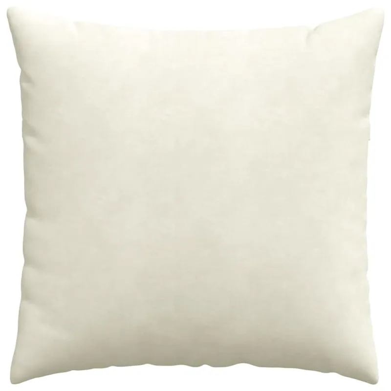 Sofa Pagalvės 2 pcs Kreminė 60 x 60 cm Kordūrinis audinys