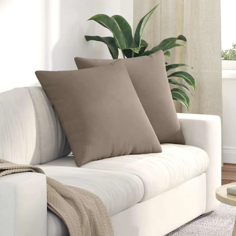 Sofa Pagalvės 2 pcs Taupe 60 x 60 cm audinys