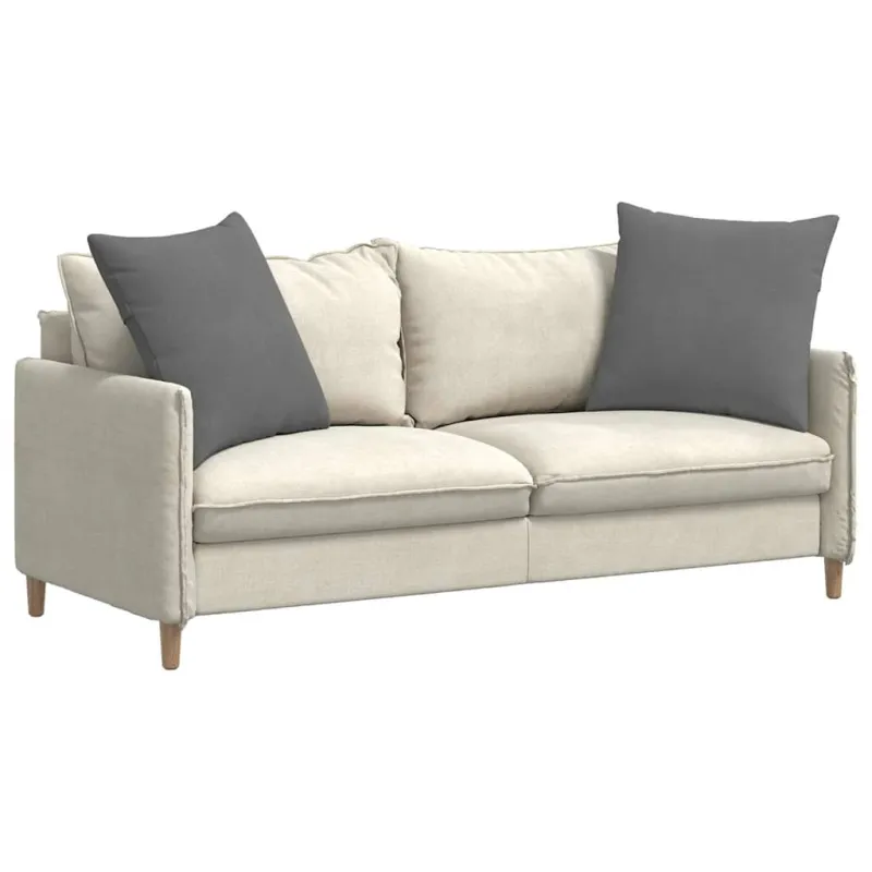 Sofa Pagalvės 2 pcs Tamsiai pilka 60 x 60 cm audinys