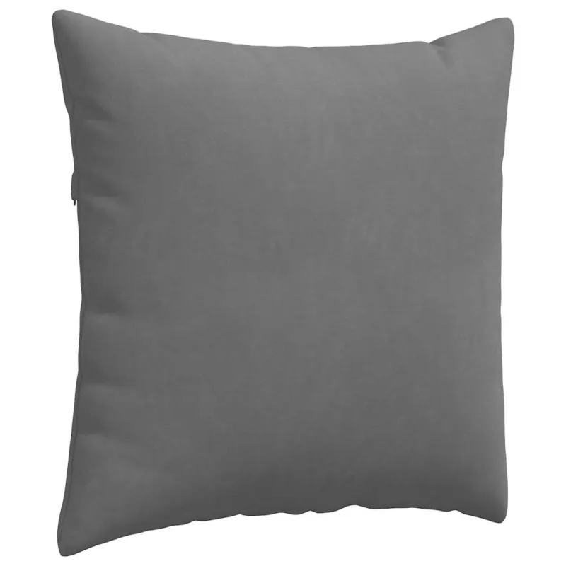 Sofa Pagalvės 2 pcs Tamsiai pilka 60 x 60 cm audinys