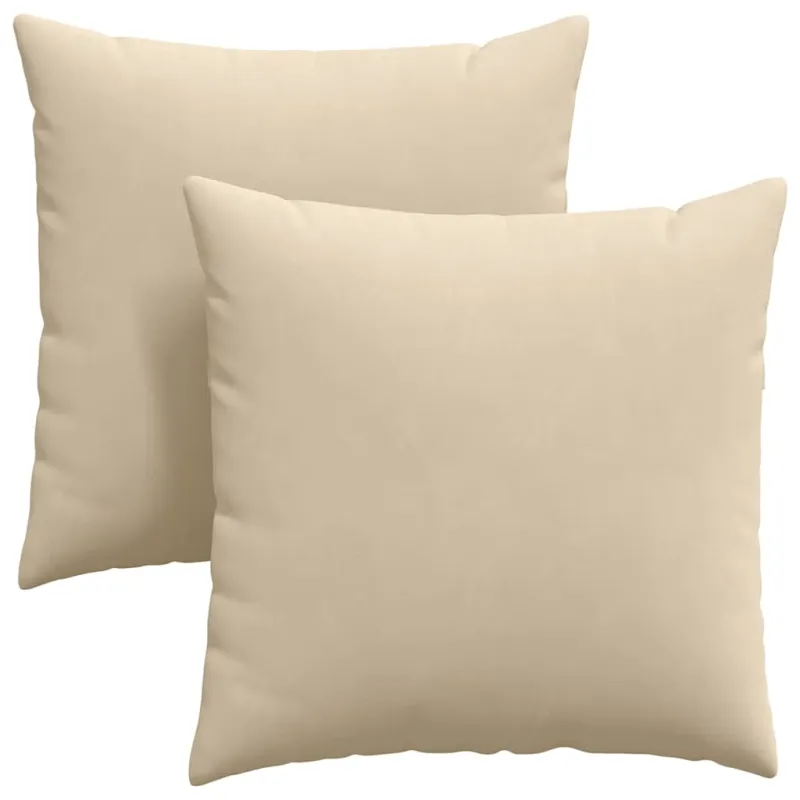 Sofa Pagalvės 2 pcs Kreminė 60 x 60 cm audinys