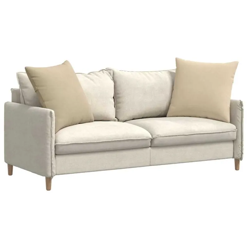 Sofa Pagalvės 2 pcs Kreminė 60 x 60 cm audinys