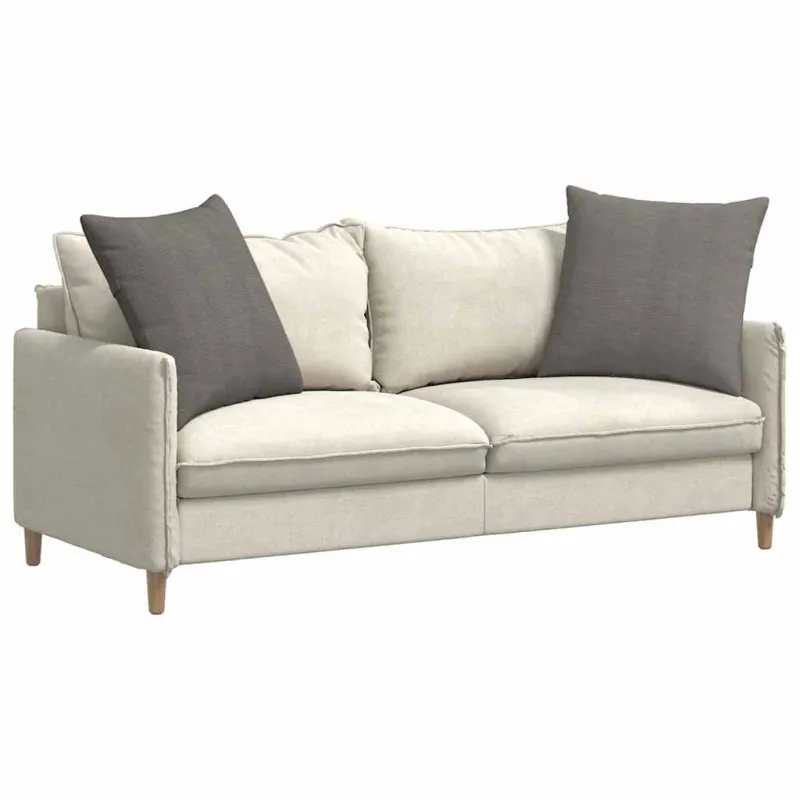 Sofa Pagalvės 2 pcs Šviesiai pilka 60 x 60 cm
