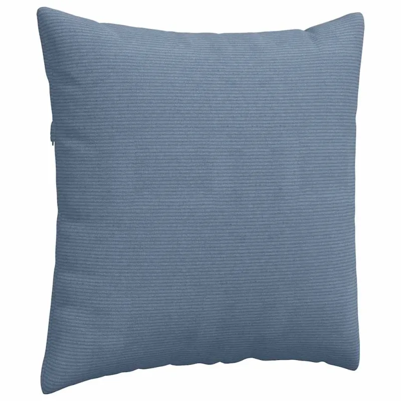 Sofa Pagalvės 2 pcs Mėlyna 60 x 60 cm Kordūrinis audinys