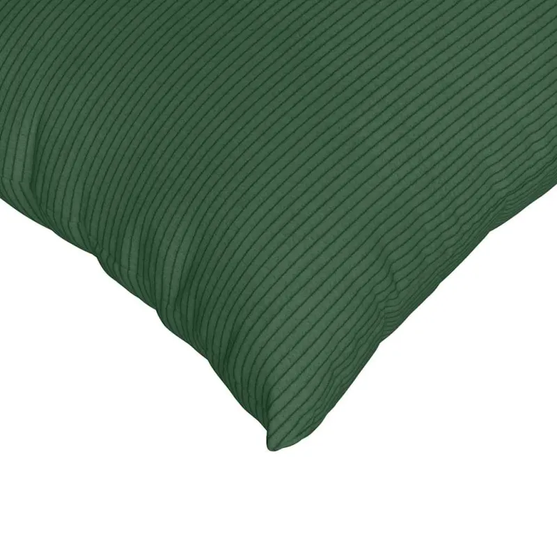 Sofa Pagalvės 2 pcs Tamsiai žalia 60 x 60 cm Kordūrinis audinys