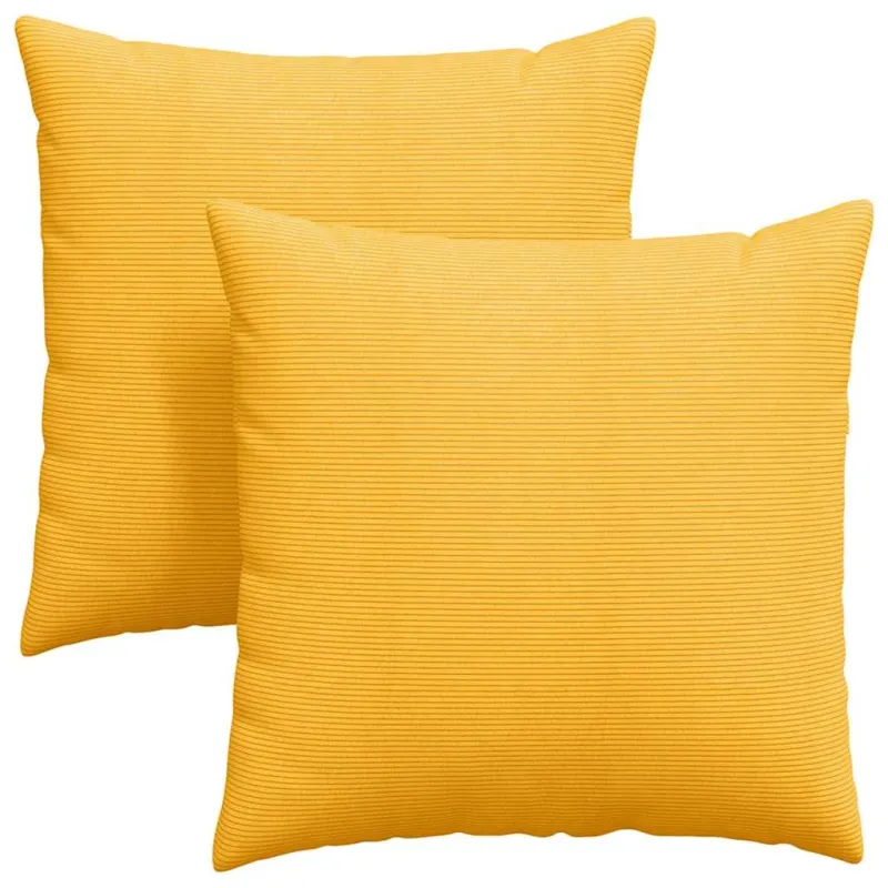 Sofa Pagalvės 2 pcs Šviesi geltona 60 x 60 cm