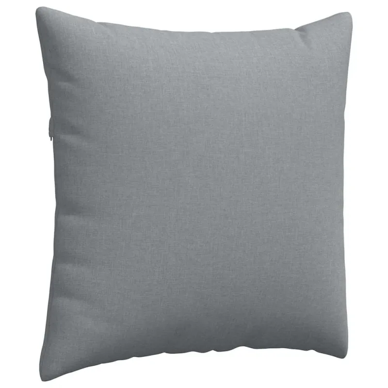 Sofa Pagalvės 2 pcs Šviesiai pilka 80 x 80 cm audinys