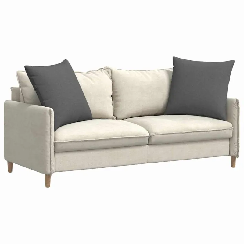 Sofa Pagalvės 2 pcs Tamsiai pilka 80 x 80 cm audinys