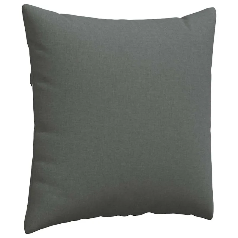 Sofa Pagalvės 2 pcs Tamsiai pilka 80 x 80 cm audinys