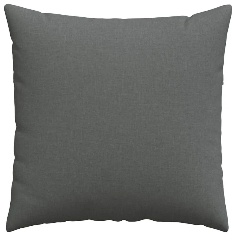 Sofa Pagalvės 2 pcs Tamsiai pilka 80 x 80 cm audinys