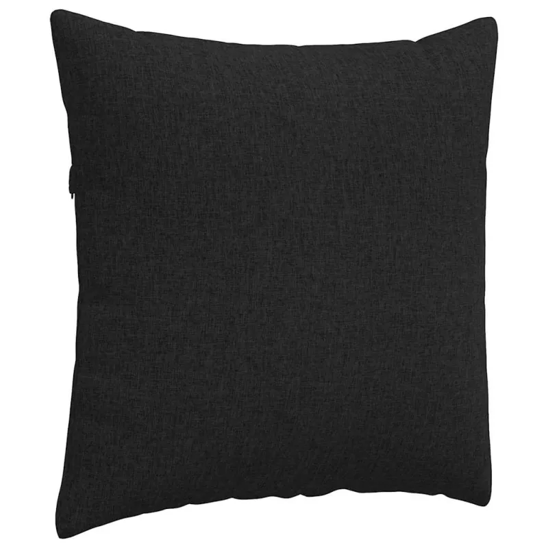 Sofa Pagalvės 2 pcs Juoda 80 x 80 cm audinys